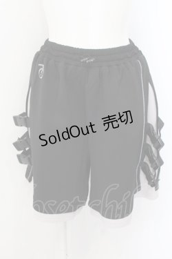 画像1: ililil / サイバーリフレクターショートパンツ  ブラック O-24-10-13-004-PU-PA-YM-ZT283