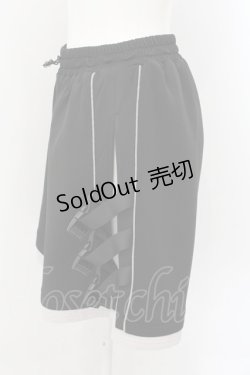 画像2: ililil / サイバーリフレクターショートパンツ  ブラック O-24-10-13-004-PU-PA-YM-ZT283