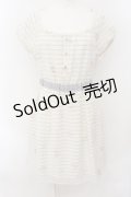 LODISPOTTO / フラワーボーダーワンピース  アイボリー O-24-10-13-053-LO-OP-IG-ZT177