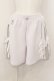 画像1: ililil / サイバーリフレクターショートパンツ  ホワイトｘシルバー O-24-10-13-005-PU-PA-YM-ZI (1)