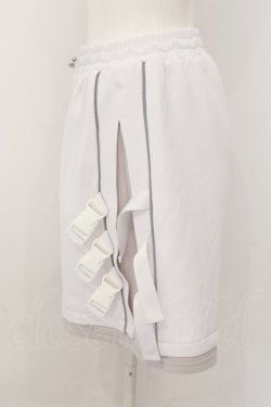 画像2: ililil / サイバーリフレクターショートパンツ  ホワイトｘシルバー O-24-10-13-005-PU-PA-YM-ZI