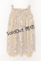 axes femme / メッセージローズptスカート M イエロー O-24-10-13-082-AX-SK-OW-ZT264