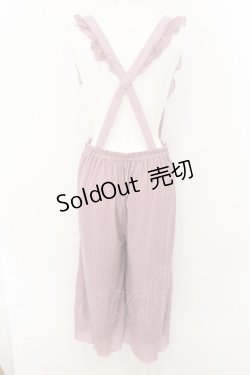 画像2: axes femme POETIQUE / ストライプサス付きパンツ M ピンク O-24-10-13-086-AX-PA-OW-ZT264