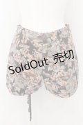 axes femme POETIQUE / フラワー総柄ショートパンツ M ブラウン系 O-24-10-13-011-AX-PA-OW-ZT263
