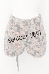 axes femme POETIQUE / フラワー総柄ショートパンツ M ブラウン系 O-24-10-13-011-AX-PA-OW-ZT263