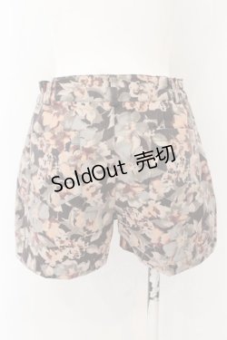 画像2: axes femme POETIQUE / フラワー総柄ショートパンツ M ブラウン系 O-24-10-13-011-AX-PA-OW-ZT263