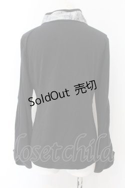 画像3: Qutie Frash / 公式通販×アメQ限定チャイナカットソー  シルバー×ブラック O-24-10-15-031-QU-TO-IG-ZI