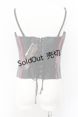 画像3: Qutie Frash / ライダースコルセット  レッド×ブラック O-24-10-15-023-QU-ZA-IG-ZI