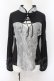 画像1: Qutie Frash / 公式通販×アメQ限定チャイナカットソー  シルバー×ブラック O-24-10-15-031-QU-TO-IG-ZI (1)