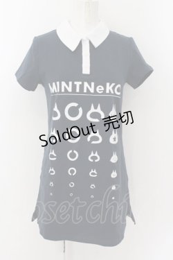 画像1: MINT NeKO / ネコランドルト環ポロシャツ  ネイビー×シロ O-24-10-17-050-HN-TO-IG-ZT357