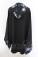 画像3: NieR Clothing / 着物風袖ブロッキングシャツ  ブラック O-24-10-22-050-PU-BL-OW-ZT309 (3)