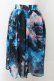 画像2: NieR Clothing / ARTISTIC ROSE SHEER SKIRT【裏地付き】スカート  ブルー×ブラック O-24-10-22-056-PU-SK-IG-ZT281 (2)