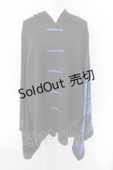 NieR Clothing / FAKEチャイナボタン着物風袖プルオーバー  【彼岸花】ブルー O-24-10-22-060-PU-TO-IG-ZT260