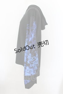 画像2: NieR Clothing / FAKEチャイナボタン着物風袖プルオーバー  【彼岸花】ブルー O-24-10-22-060-PU-TO-IG-ZT260