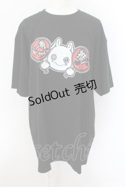 画像1: NieR Clothing / NieRちゃん推しTシャツ XL ブラック O-24-10-22-065-PU-TS-IG-ZT325