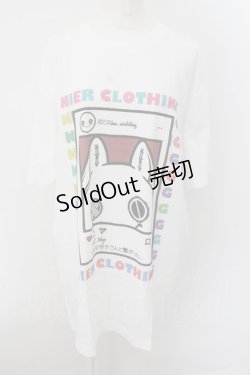 画像1: 【SALE】NieR CLOTHING / ＃NIER好きさんと繋がりたい Tシャツ XL ホワイト O-24-10-22-067-PU-TS-IG-ZT325