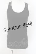 HEAVEN and Earth / レースクロスタンクトップ M ブラック O-24-10-22-077-PU-TO-IG-ZT324