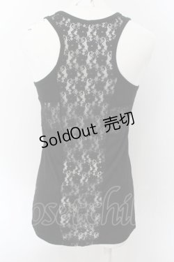 画像2: HEAVEN and Earth / レースクロスタンクトップ M ブラック O-24-10-22-077-PU-TO-IG-ZT324