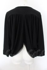 画像3: 【SALE】HEAVEN and Earth / ロールアップトッパーショートカーディガン M ブラック O-24-10-22-084-PU-TO-IG-ZT259 (3)