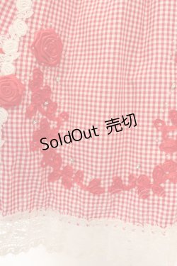 画像4: BABY,THE STARS SHINE BRIGHT / ギンガムチェック巻きバラドールワンピースセット  えんじ O-24-10-25-061-BA-OP-IG-OS