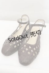 an another angelus / 編みデザインパンプス L ブラウン O-24-10-25-022-CA-SH-OW-ZT-K017