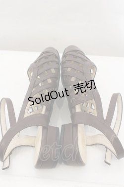 画像4: an another angelus / 編みデザインパンプス L ブラウン O-24-10-25-022-CA-SH-OW-ZT-K017
