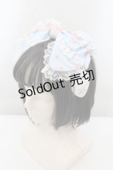 BABY,THE STARS SHINE BRIGHT / はなもも Shangri-La柄カチューシャ  サックス O-24-10-25-005-BA-AC-IG-OS