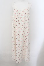 画像1: 【SALE】Candy Stripper / TINY CHERRY CAMISOLEワンピース 2 アイボリー O-24-10-26-006-PU-OP-IG-ZT324 (1)