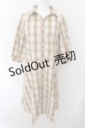 axes femme / レースジレ付シャツワンピース（ジレ欠品）  オレンジ O-24-10-26-081-AX-OP-IG-OS