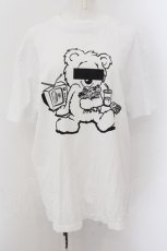 画像1: 【SALE】LAND by MILKBOY / 呪術廻戦コラボ"LAND BEAR" TEE  ホワイト O-24-10-26-024-MB-TO-OW-ZT318 (1)