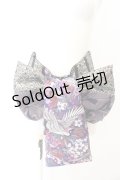 Qutie Frash / 花魁帯コルセット（和柄×鱗ジャガード）  パープル O-24-10-27-007-QU-TO-OW-ZI