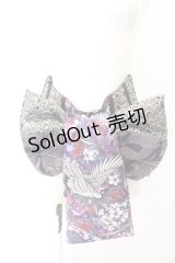 Qutie Frash / 花魁帯コルセット（和柄×鱗ジャガード）  パープル O-24-10-27-007-QU-TO-OW-ZI