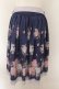 画像2: axes femme / 紫陽花スカート M ネイビー O-24-10-29-082-AX-SK-IG-ZT249 (2)