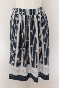axes femme / チューリップ柄ミドルスカート M Dグリーン O-24-10-29-083-AX-SK-IG-ZT266
