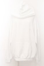 画像2: 【SALE】NieR CLOTHING / バックプリントパーカー【だるミケ】 XL ホワイト O-24-10-31-036-PU-TO-OW-ZT250 (2)