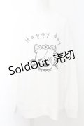 NieR Clothing / ミケプリントトレーナー 2XL ホワイト O-24-10-31-037-PU-TO-OW-ZT250
