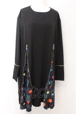 画像1: 【SALE】NieR CLOTHING / 5ZIP PULLOVER【袖口切替付き】ONE君 F ブラック O-24-10-31-043-PU-TO-OW-ZT282 (1)