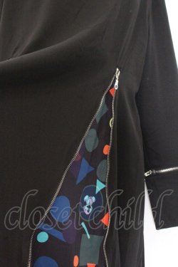 画像2: NieR Clothing / 5ZIP PULLOVER【袖口切替付き】ONE君 F ブラック O-24-10-31-043-PU-TO-OW-ZT282