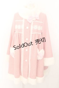 画像1: BABY,THE STARS SHINE BRIGHT / ドットマーガレットコート  ピンク O-24-10-31-051-BA-CO-IG-OS