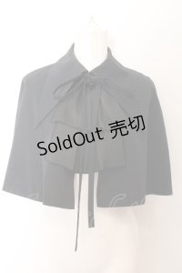 ATELIER BOZ / パトリスタイ付ケープ  ブラック O-24-10-31-063-EL-TO-IG-OS
