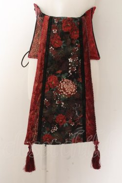 画像1: Qutie Frash / 花魁帯コルセット  レッド O-24-10-31-081-QU-TO-IG-ZI