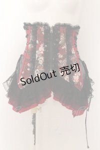 Qutie Frash / 和柄コルセット  レッド O-24-10-31-082-QU-TO-IG-ZI
