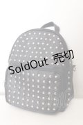 NieR Clothing / 2WAY STUDS BACKPACK  ブラックｘシルバー O-24-10-31-097-PU-BG-YM-ZT274