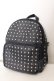 画像1: NieR Clothing / 2WAY STUDS BACKPACK  ブラックｘシルバー O-24-10-31-097-PU-BG-YM-ZT274 (1)