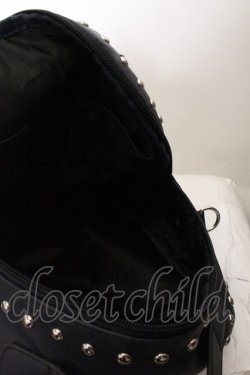 画像4: NieR Clothing / 2WAY STUDS BACKPACK  ブラックｘシルバー O-24-10-31-097-PU-BG-YM-ZT274