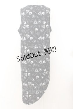 画像3: ALTER VENOMV / ロングタンクトップ F 総柄ブラック O-24-10-31-019-PU-TO-YM-ZT259