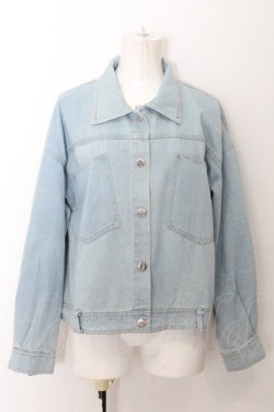 画像1: NieR Clothing / ブルーデニムジャケット【BACK WING】 F ライトインディゴ O-24-10-31-026-PU-JA-YM-ZT247