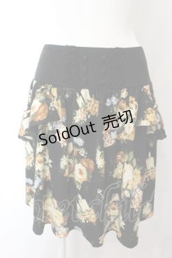 画像1: 【SALE】axes femme / フラワーニットスカート  クロ O-24-11-06-052-AX-SK-IG-ZT251