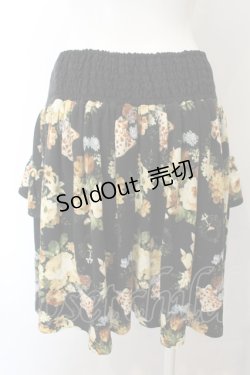 画像2: 【SALE】axes femme / フラワーニットスカート  クロ O-24-11-06-052-AX-SK-IG-ZT251