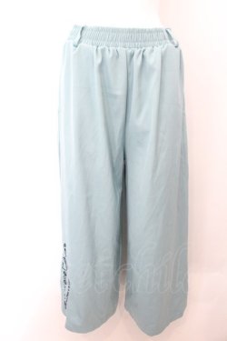 画像1: NieR Clothing / PASTEL TURQUOISE WIDE PANTSパンツ  パステルターコイズ O-24-11-06-002-PU-PA-IG-ZT281